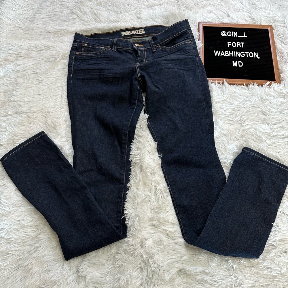 J Brand  Pencil Leg Jeans Dark Blue Wash Size 26